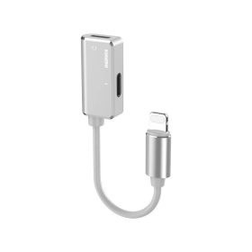 Adapter Remax za slusalice I punjenje iPhone RL-LA02i beli.