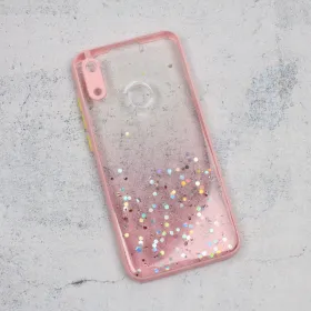 Futrola - maska Frame Glitter za Huawei Huawei Y6 (2019)/Honor 8A roze.