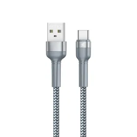 USB Data kabl Remax RC-124a 2.4A Type C sivi.
