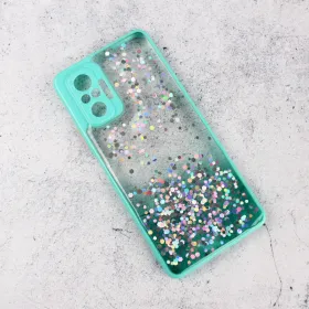 Futrola - maska Frame Glitter za Xiaomi Redmi Note 10 Pro/Redmi Note 10 Pro Max mint.