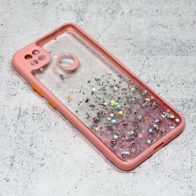 Futrola - maska Frame Glitter za Xiaomi Redmi 9C/Redmi 10A roze.