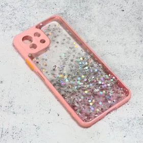 Futrola - maska Frame Glitter za Xiaomi Mi 11 Lite roze.