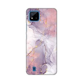 Silikonska futrola - maska print za Realme C11 2021/C20 Pink Marble.