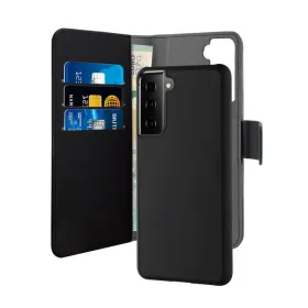 Futrola - maska Puro novcanik 2u1 za Samsung G906B Galaxy S22 Plus 5G crna.