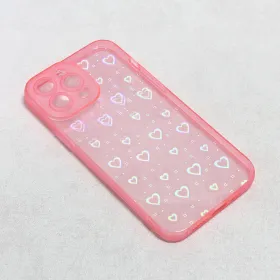 Futrola - maska Heart Color IMD za iPhone 13 Pro Max 6.7 roze.