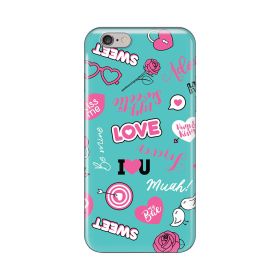 Silikonska futrola - maska print za iPhone 6/6S Love.