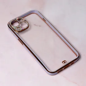 Futrola - maska Cirkon Camera za iPhone 14 6.1 ljubicasta.