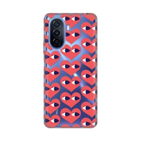 Silikonska futrola - maska print Skin za Huawei Nova Y70/Nova Y70 Plus Eye Heart Pattern.