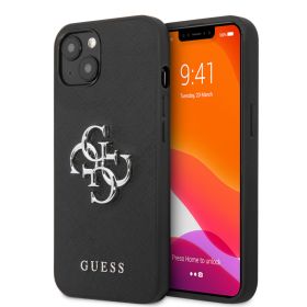 Futrola - maska Guess Saffiano Big za iPhone 13 6.1 crna (GUHCP13MSA4GSBK).