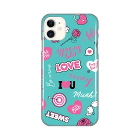 Silikonska futrola - maska print za iPhone 11 6.1 Love.
