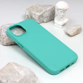 Futrola - maska Beautiful Shine Leather iPhone 14 6.1 mint.
