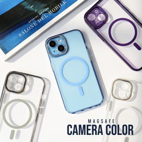 Futrola - maska Magsafe Camera Color za iPhone 12 6.1 svetlo plava.