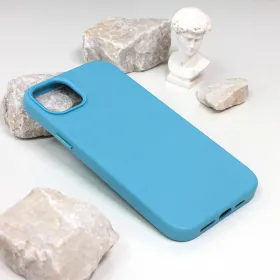 Futrola - maska Beautiful Shine Leather iPhone 14 Plus 6.7 svetlo plava.