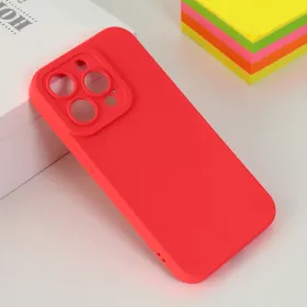 Futrola - maska Silikon color za iPhone 14 Pro 6.1 crvena.