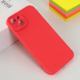 Futrola - maska Silikon color za iPhone 14 Plus 6.7 crvena.