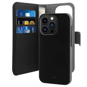 Futrola - maska Puro novcanik 2u1 za iPhone 14 Pro 6.1 crna.