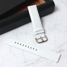 Narukvica kozna za smart watch Samsung 4, 5 20mm bela.