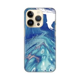 Silikonska futrola - maska print za iPhone 14 Pro 6.1 Blue Marble.