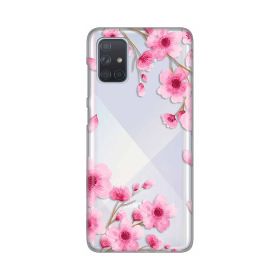 Silikonska futrola - maska print Skin za Samsung A715F Galaxy A71 Rose flowers.