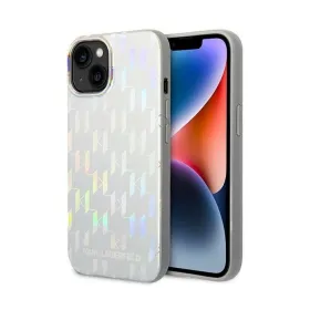 Futrola - maska Karl Lagerfeld Hc Monogram Iridescent za iPhone 14 6.1 srebrna (KLHCP14SLGMMSV3).