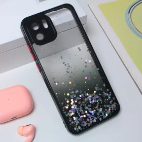 Futrola - maska Frame Glitter za Xiaomi Redmi A1/Redmi A2 crna.