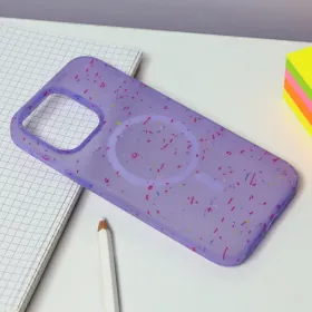 Futrola - maska Colorful Magsafe za iPhone 14 Pro Max 6.7 ljubicasta.