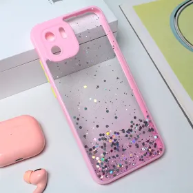 Futrola - maska Frame Glitter za Xiaomi Redmi A1/Redmi A2 roze.