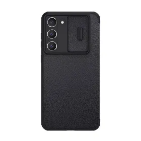 Futrola - maska Nillkin Qin Pro (plain leather) za Samsung S916B Galaxy S23 Plus crna.
