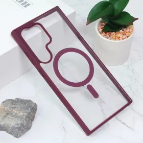 Futrola - maska Magsafe za Samsung Galaxy S23 Ultra ljubicasta.