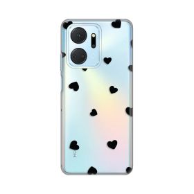 Silikonska futrola - maska print Skin za Huawei Honor X7a Hearts.