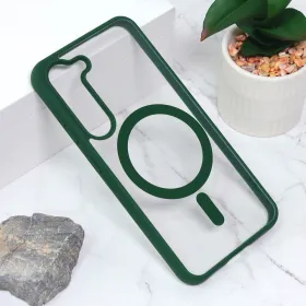 Futrola - maska Magsafe za Samsung S916B Galaxy S23 Plus zelena.