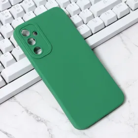 Futrola - maska Silikon Pro Camera za Samsung A346 Galaxy A34 5G 5G tamno zelena.