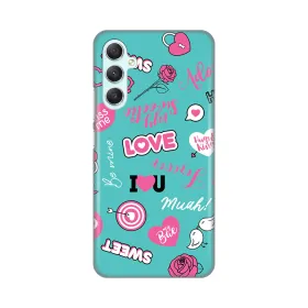 Silikonska futrola - maska print za Samsung A346 Galaxy A34 5G 5G Love.