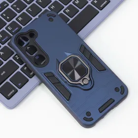 Futrola - maska Cube Ring za Samsung S916 Galaxy S23 Plus tamno plava.