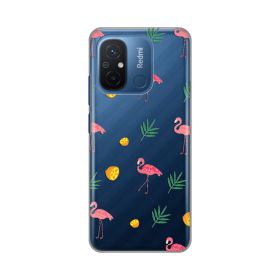 Silikonska futrola - maska print Skin za Xiaomi Redmi 12C Flamingo.