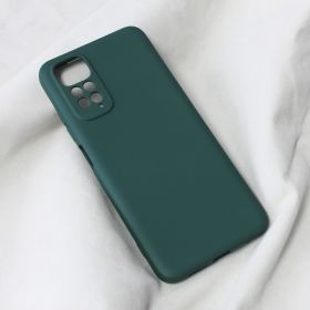 Futrola - maska Teracell Soft Velvet za Xiaomi Redmi Note 11/Redmi Note 11s tamno zelena.