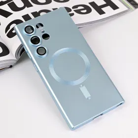 Futrola - maska Magsafe Chrome za Samsung S928B Galaxy S24 Ultra plava.