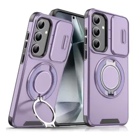 Futrola - maska CamShield Ring stand za Samsung S936 Galaxy S25 Plus ljubicasta.