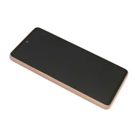 LCD ekran / displej za Samsung A536 (A53 5G 2022) + touchscreen + frame Full Original Gold/Peach (GH82-28024D/28025D) (MS).