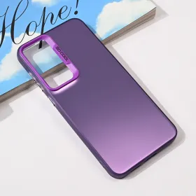 Futrola - maska providna za Samsung S936 Galaxy S25 Plus ljubicasta.