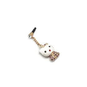 Kapica Slušalice handsfree 3,5 mm charm Kitty L ljubicasta.