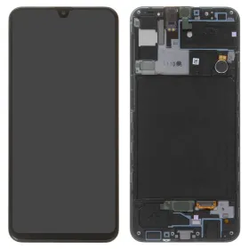 LCD ekran / displej za Samsung A307/Galaxy A30S + touchscreen + frame Black Service Pack Original/GH82-21190A.