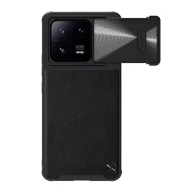 Futrola - maska Nillkin Cam Shield Leather S za Xiaomi 13 Pro crna (MS).