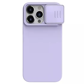 Futrola - maska Nillkin CamShield Silky za iPhone 15 Pro 6.1 ljubicasta.