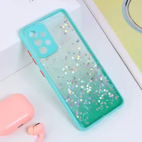 Futrola - maska Frame Glitter za Samsung A525 Galaxy A52 4G/A526 Galaxy A52 5G/A528B Galaxy A52s 5G zelena.