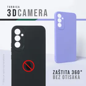 Futrola - maska 3D Camera za Xiaomi Note 14 Pro 5G ljubicasta.