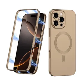 Futrola - maska 360 COLOR MagSafe za iPhone 16 Pro Max (6.9) zlatna (GKK case) (MS).