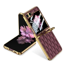 Futrola - maska RHOMBUS za Samsung F741B Galaxy Z Flip 6 5G bordo (GKK case) (MS).