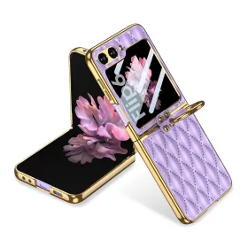 Futrola - maska RHOMBUS za Samsung F741B Galaxy Z Flip 6 5G ljubicasta (GKK case) (MS).