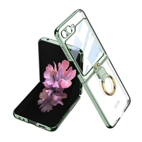 Futrola - maska RING LINES za Samsung F741B Galaxy Z Flip 6 5G zelena (GKK case) (MS).